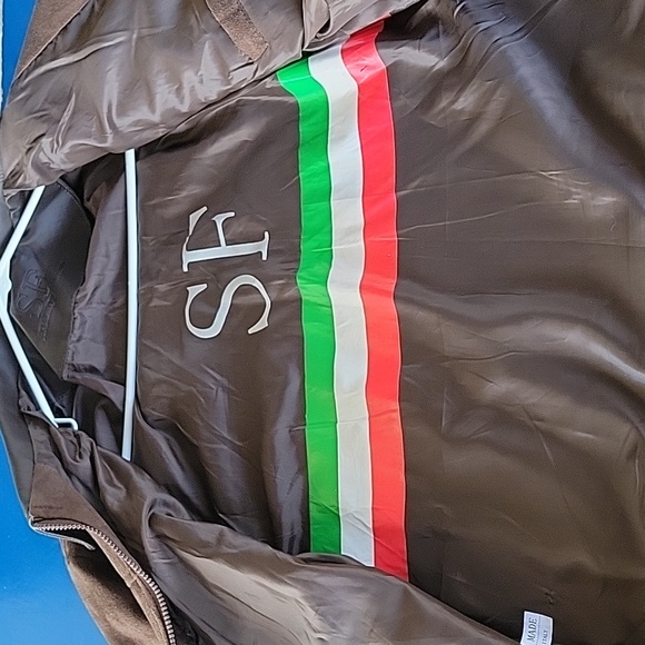 Brown faux suede size xl jacket - Picture 2 of 2